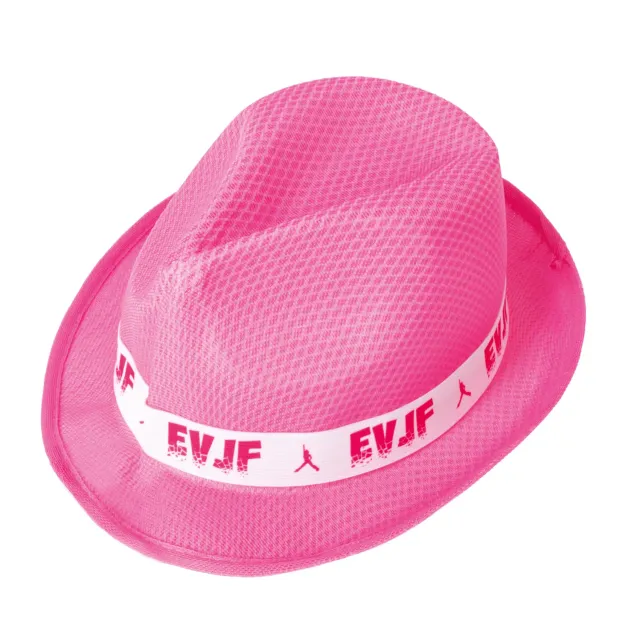 P'tit Clown Borsalino cappello EVJF rosa addio nubilato