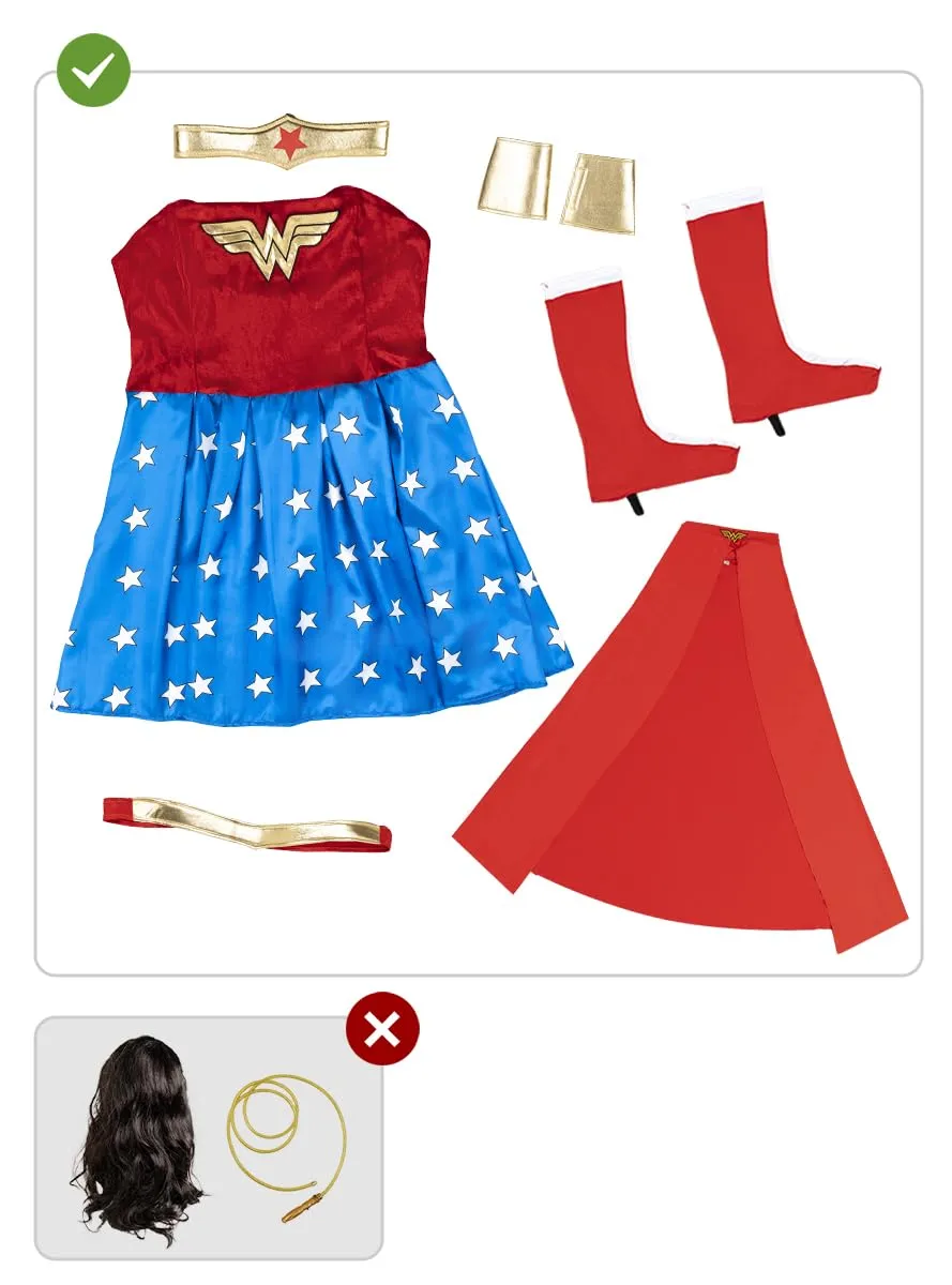 Funidelia Wonder Woman Costume Donna XL Rosso