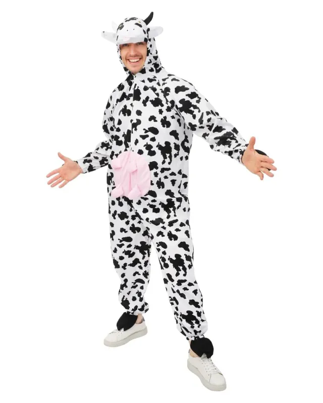P'tit Clown mucca costume adulto tuta L-XL