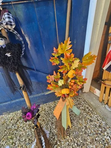Smiffys Authentic Witch scopa strega marrone 101 cm