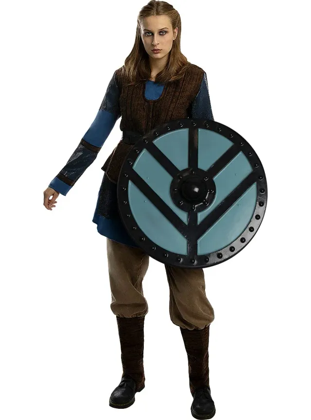 Funidelia Lagertha Vikings Costume Donna S Marrone Vichinga