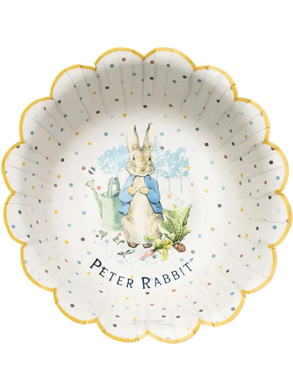 Smiffys Peter Rabbit ciotole festa 8 pezzi 16,5 cm Classic