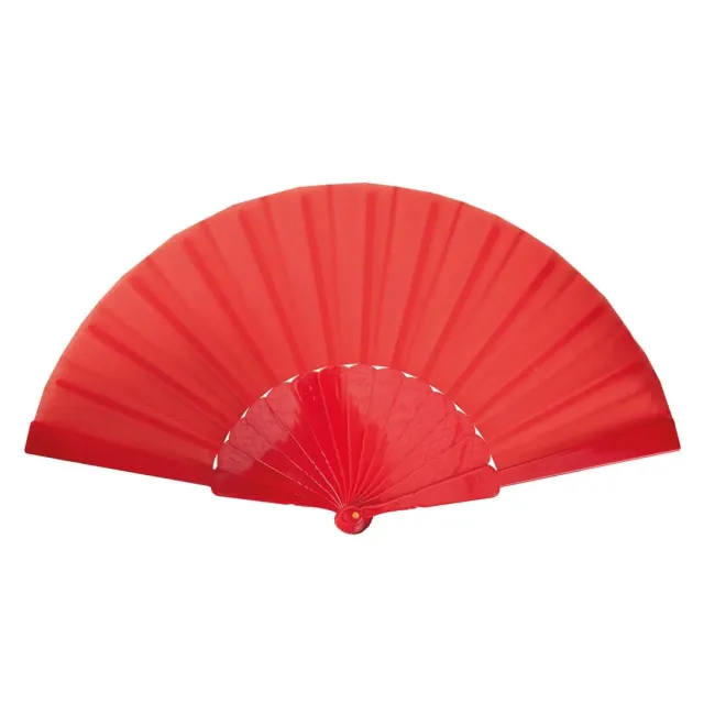 P'tit Clown ventaglio rosso 40 cm tessuto