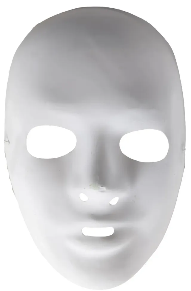 P'tit Clown Maschera Facciale costume bianca adulto
