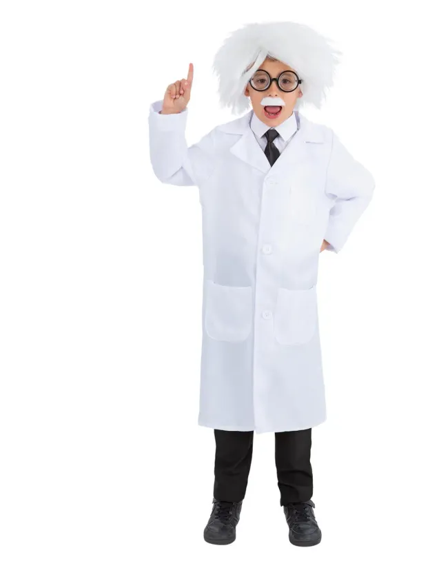 Smiffys Albert Einstein Kit Travestimento Bambini con Parrucca