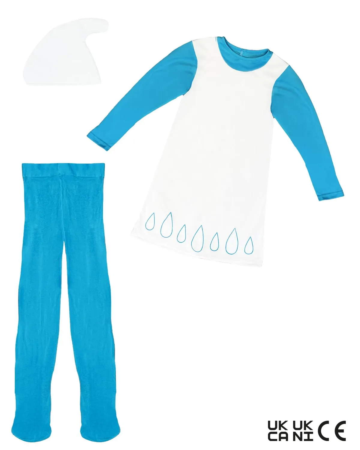 Funidelia I Puffi Puffetta Costume Bambina 5-6 Anni blu