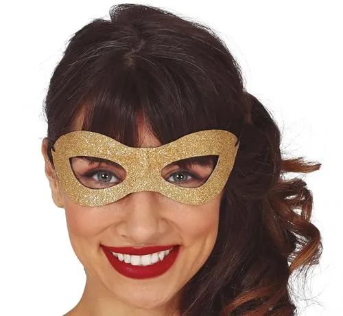 Fiestas Guirca Mascherina Dorata Stelle oro carnevale