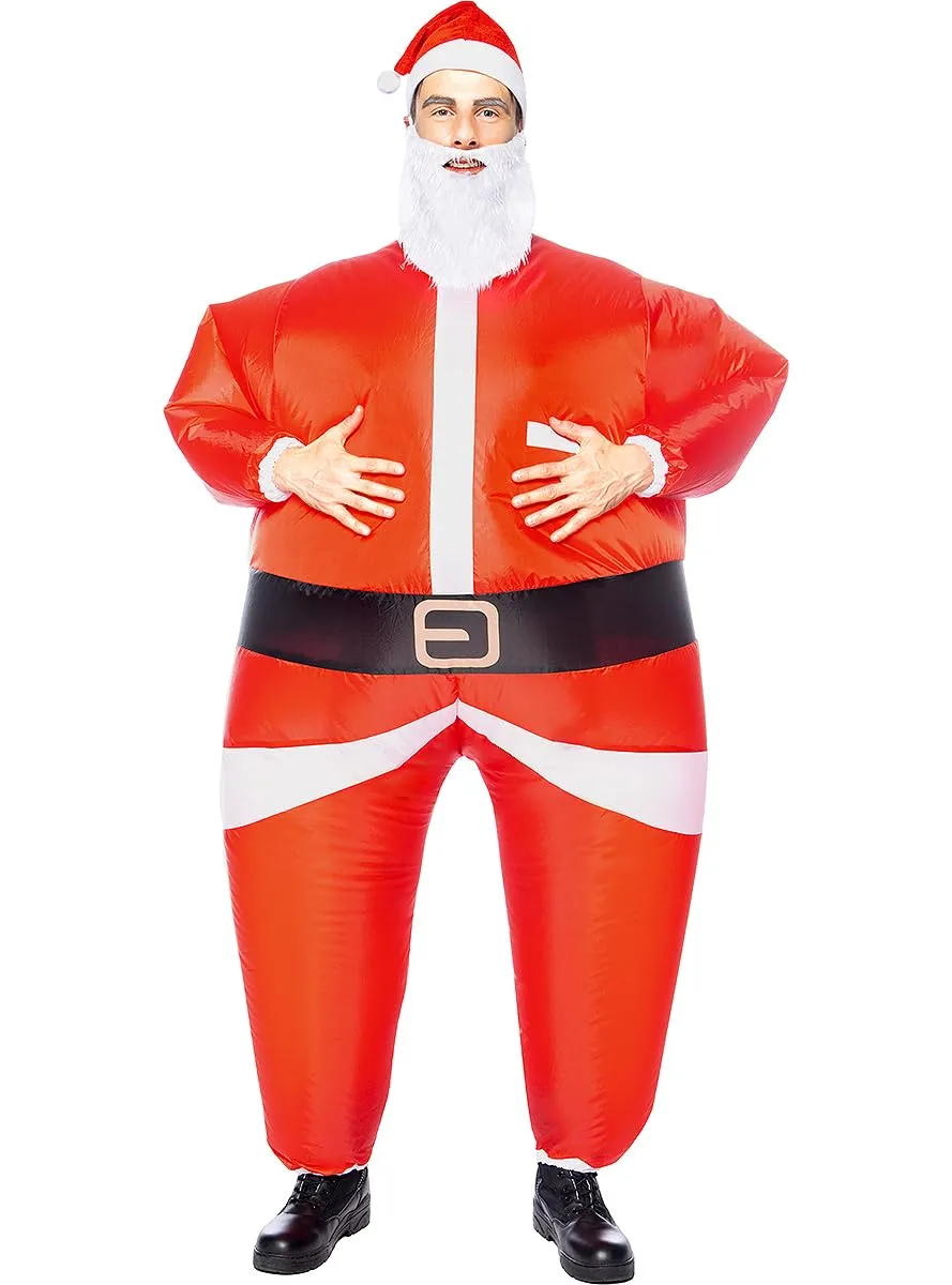 Funidelia Costume Babbo Natale Gonfiabile Rosso Taglia Unica