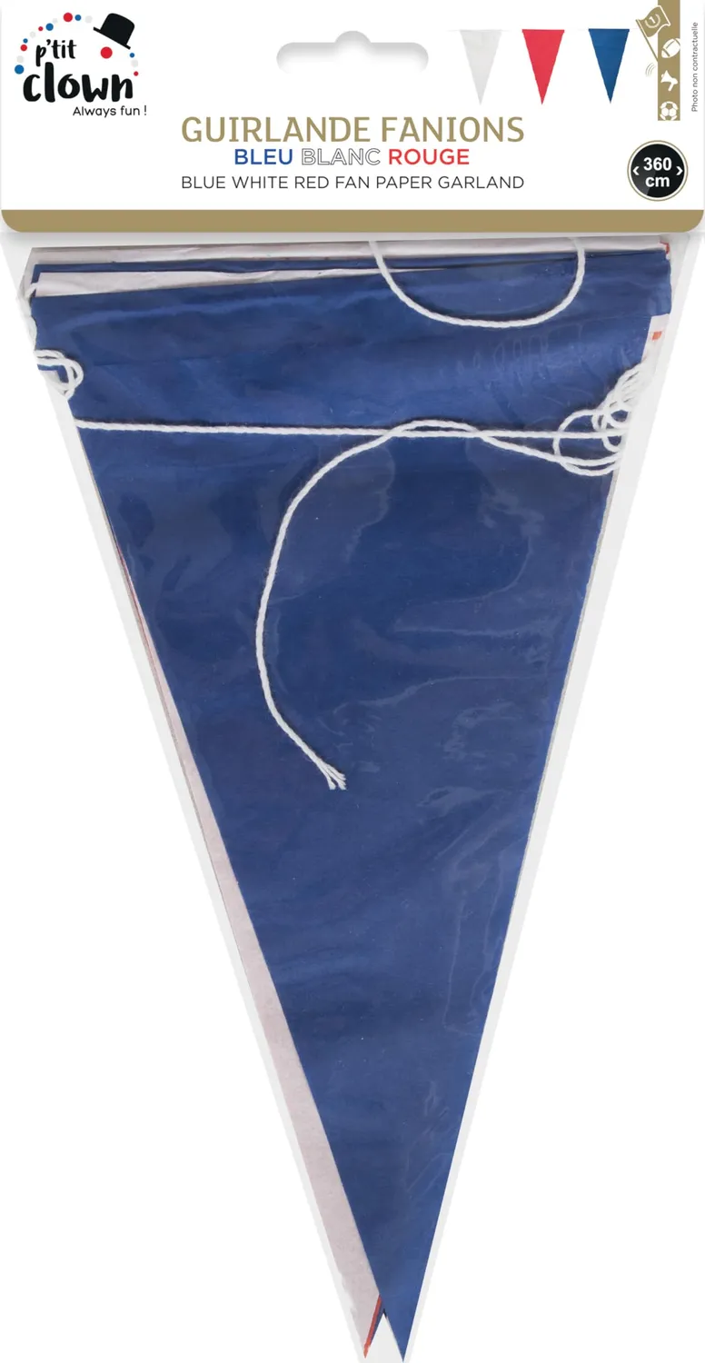 P'tit Clown 10403 Ghirlanda Carta Tricolore Francia 3,6 m