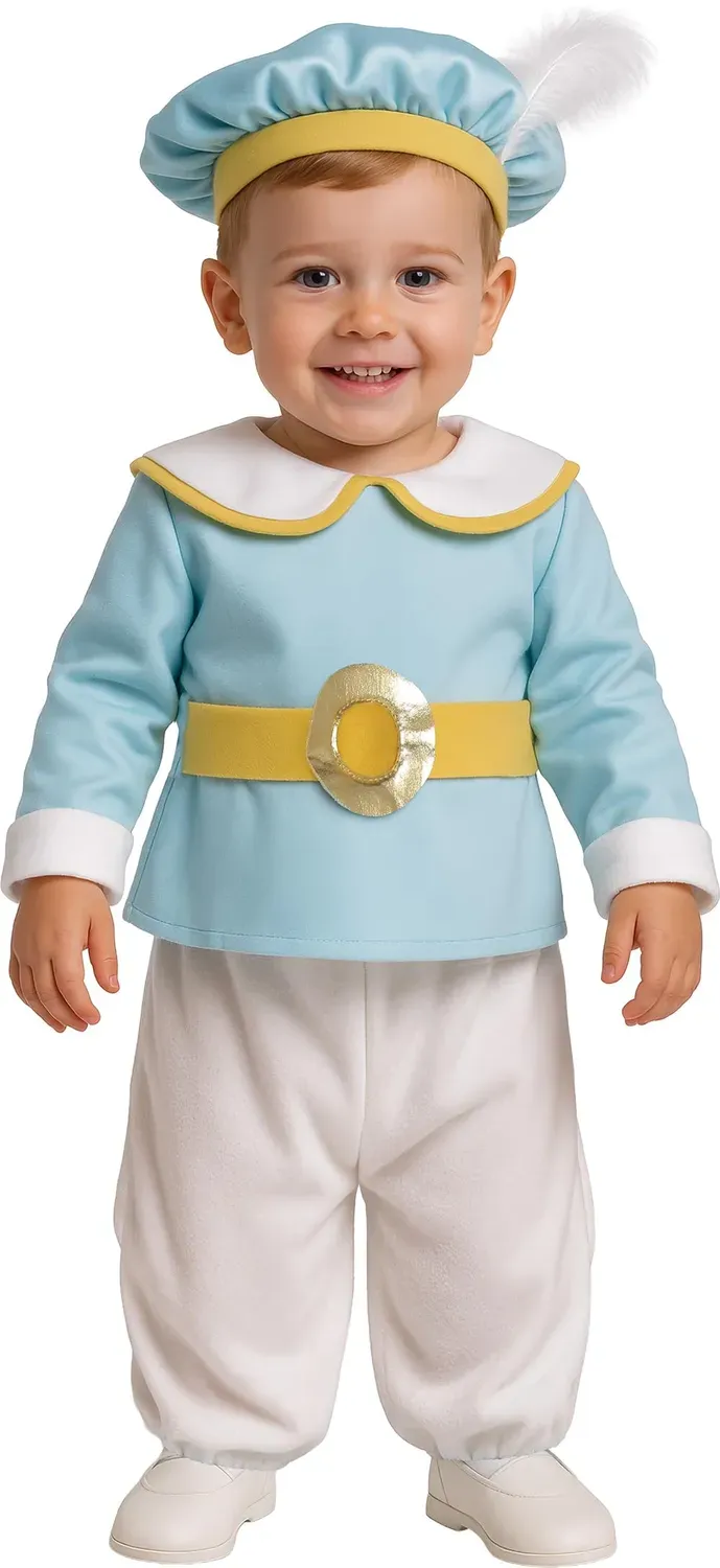 Guirca Costume Principe Bebè 12-18 Mesi blu 5 pezzi