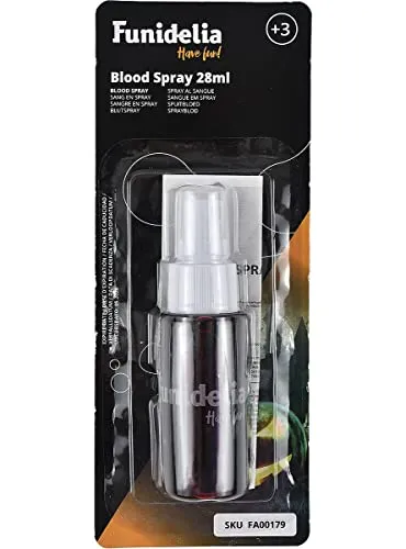 Funidelia Sangue Spray 28 ml trucco rosso zombie Halloween