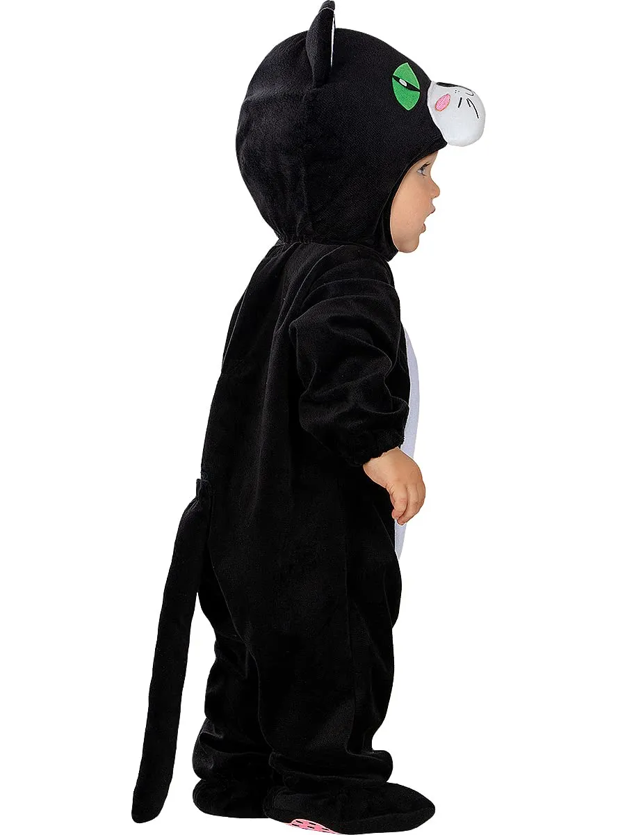 Funidelia Costume da Gatto bebè Nero 12-24 mesi