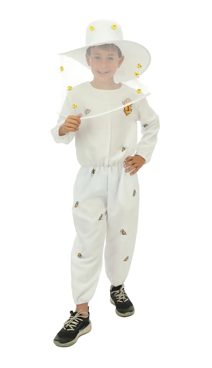 P'tit Clown Apicoltore costume bambino 10-12 anni tuta bianca