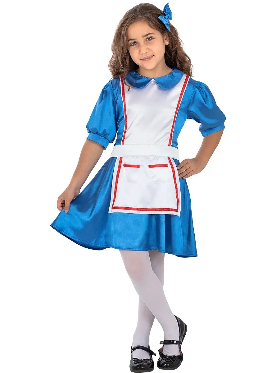 Funidelia Alice costume bambina 3-4 anni azzurro