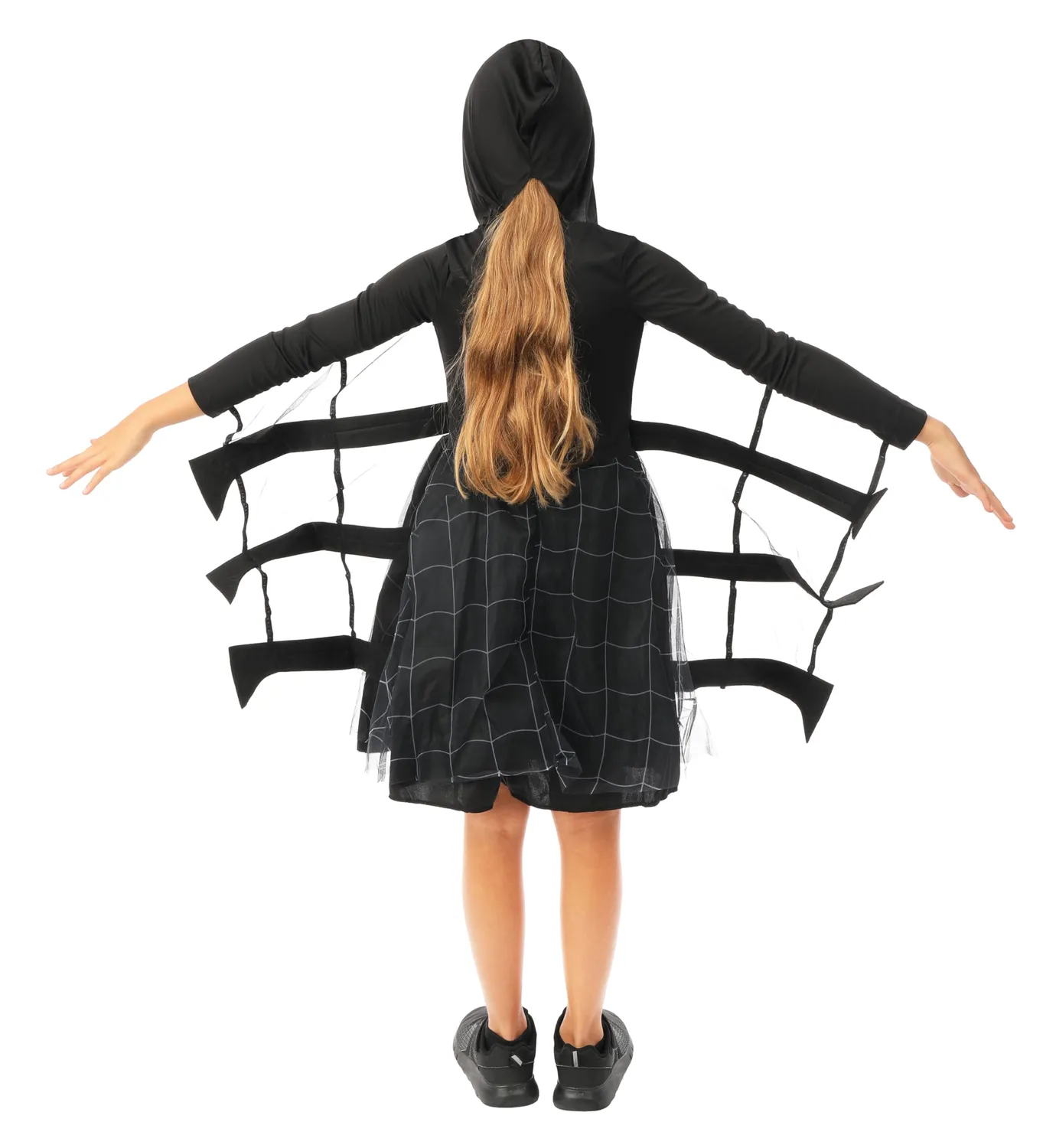 P'tit Clown Ragno costume bambino 5-6 anni nero
