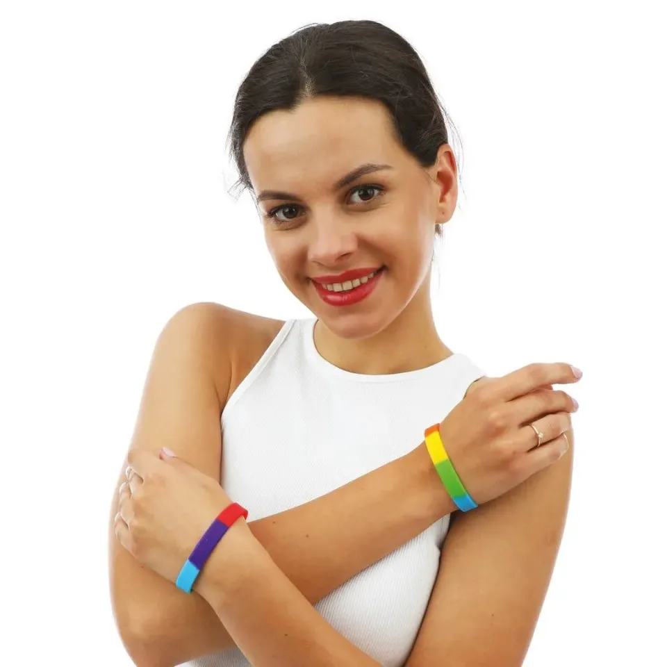 P'tit Clown 23261 bracciale arcobaleno morbido 2 pezzi