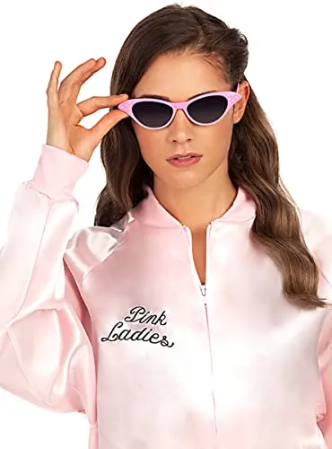 Funidelia Anni 50 Occhiali Donna Rosa Rock & Roll