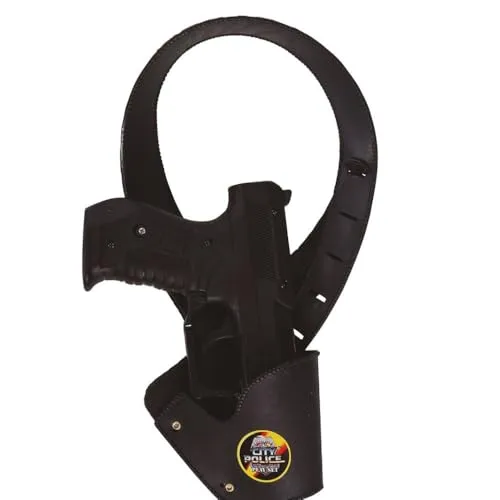Guirca fondina ascellare con pistola costume bambino nero
