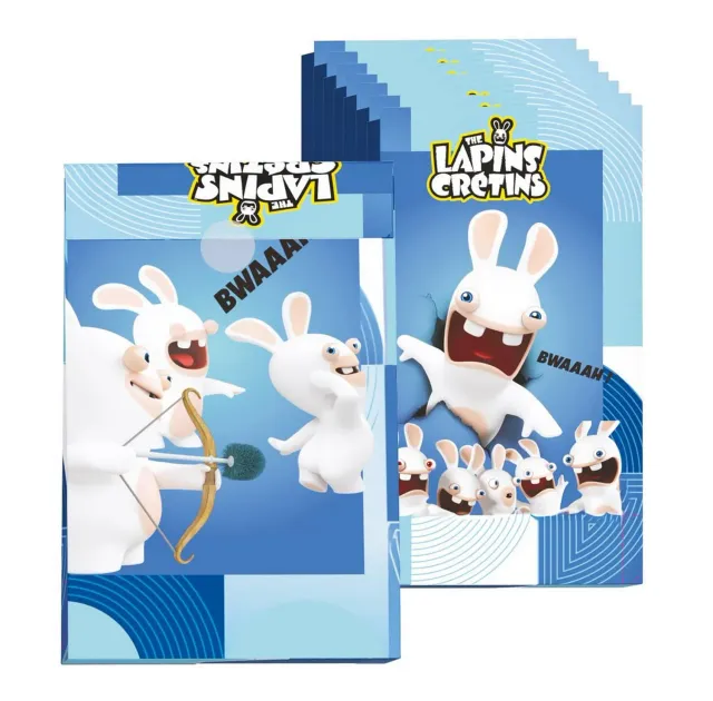 P'tit Clown Conigli Cretini 23340 sacchetti carta 8 pezzi festa