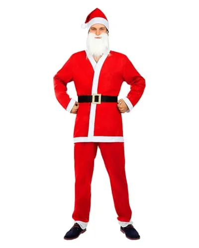 Funidelia Babbo Natale costume uomo M rosso Santa Claus