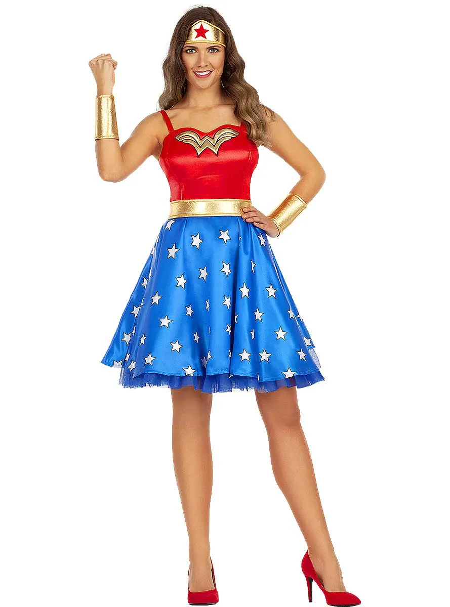 Funidelia Wonder Woman classico costume donna rosso taglia L