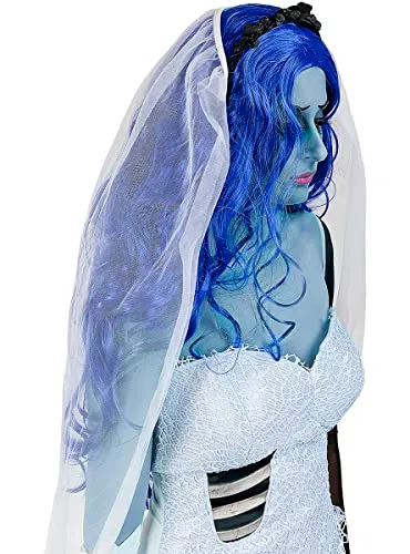 Funidelia Sposa Cadavere diadema donna bianco