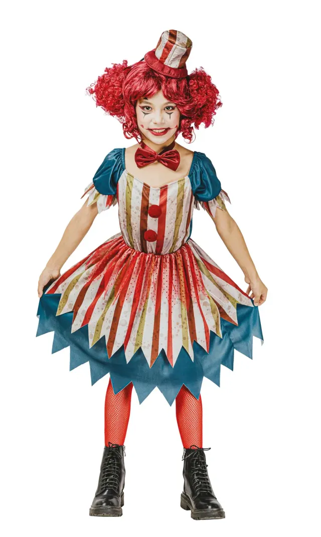 P'tit Clown Clown Vintage Costume Bambina 5-6 Anni