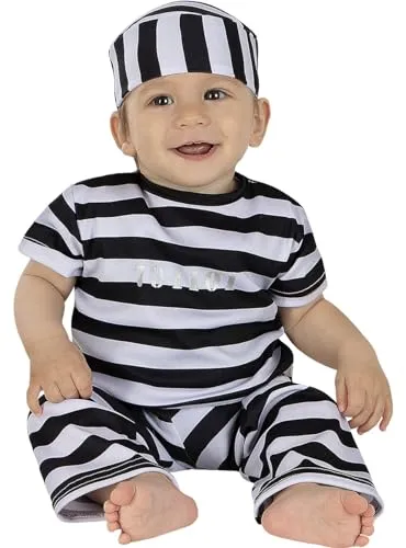 Funidelia Prigioniero costume bebè 12-24 mesi nero