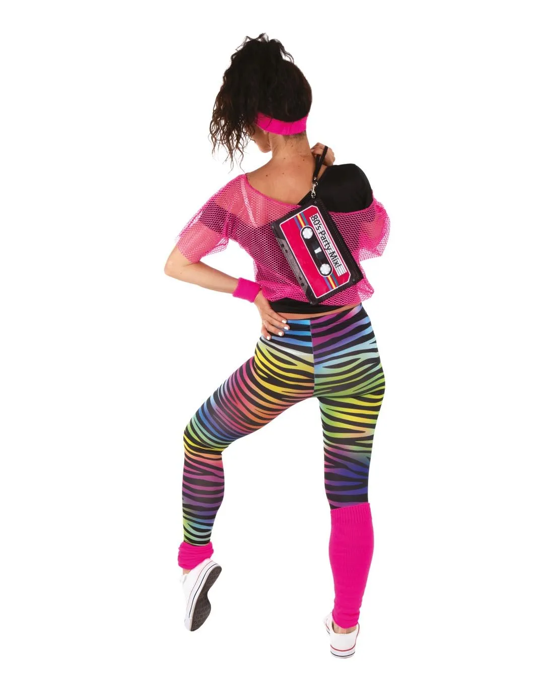 P'tit Clown 22661 Costume Rosa Fluo Adulto