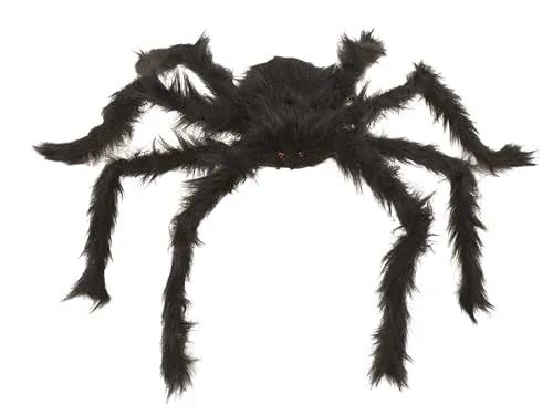 P'tit Clown 10200 Ragno Gigante Peloso decorazione 80 cm nera