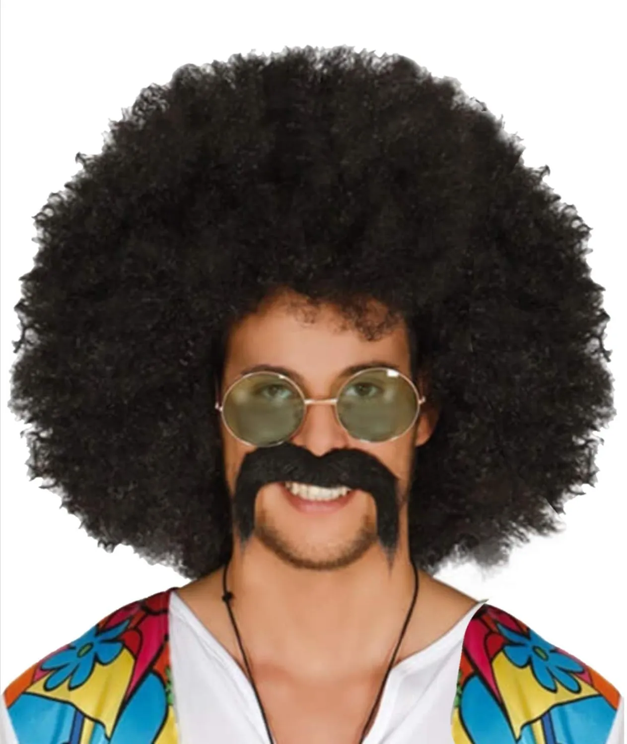 Guirca Afro Maxi parrucca afro nera riccia corta