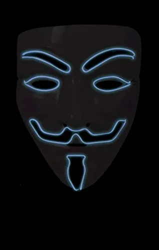 P'tit Clown re44062 Maschera Luminosa Anonima LED