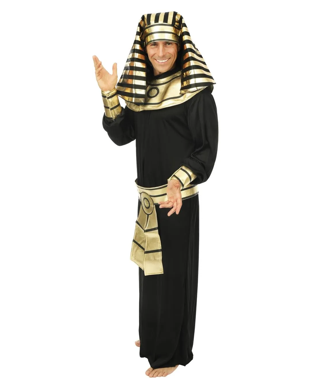 P'tit Clown Tutankhamon Costume Faraone Uomo Nero