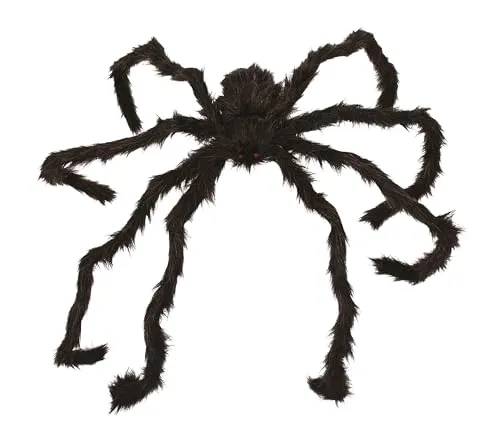 P'tit Clown Ragno Gigante Nero Marrone 128 cm Halloween