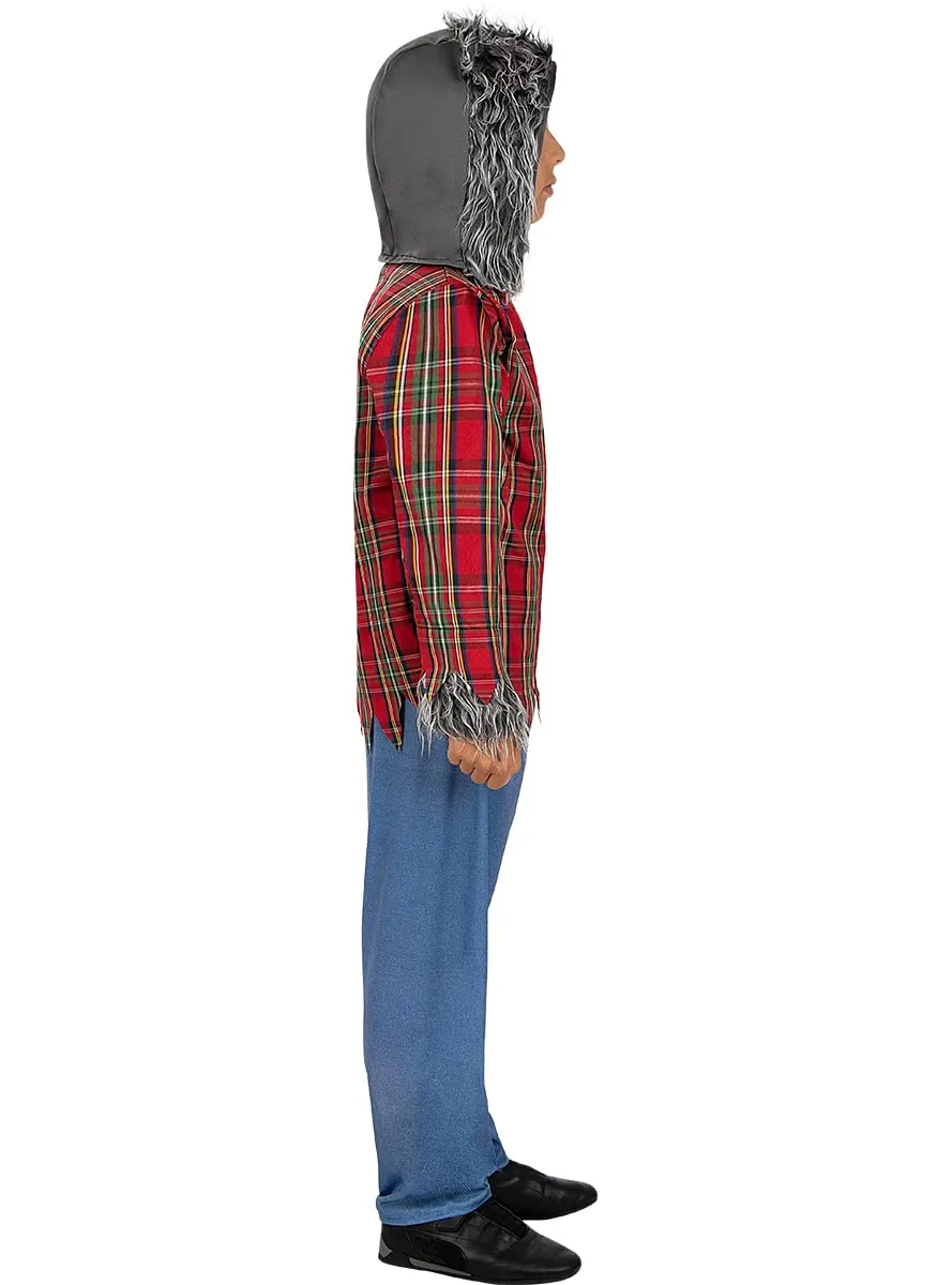 Funidelia lupo costume bambino 3-4 anni marrone