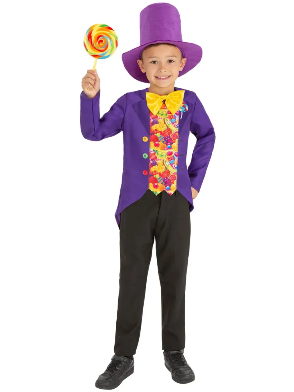 Smiffys Candy Man costume bambino viola 10-12 anni