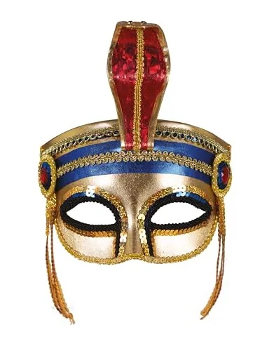 P'tit Clown 23386 mezza maschera faraone oro adulto