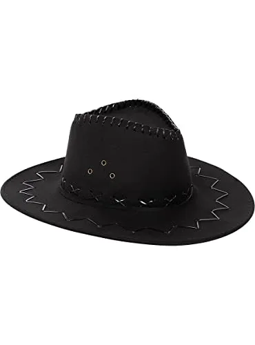 Funidelia Western Cowboy cappello adulto nero