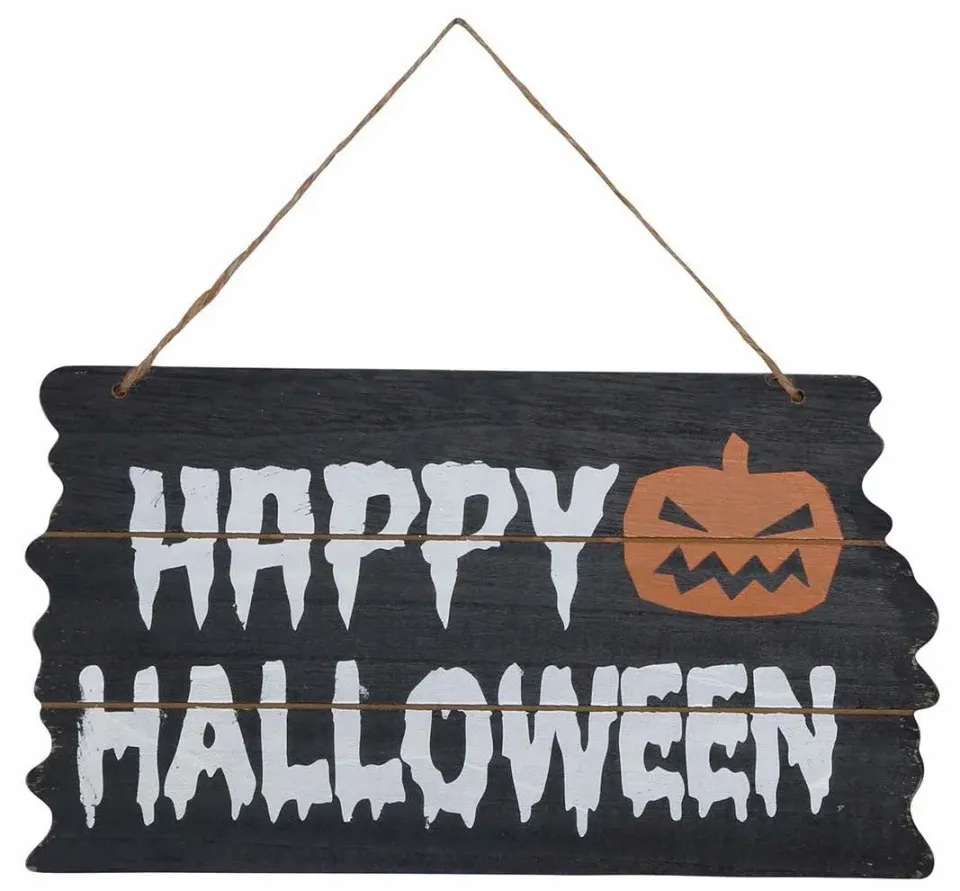 Fiestas Guirca cartello Happy Halloween 34x19 cm