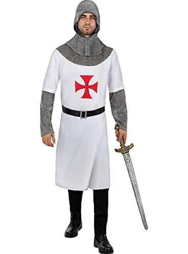 Funidelia Templare costume uomo rosso medievale