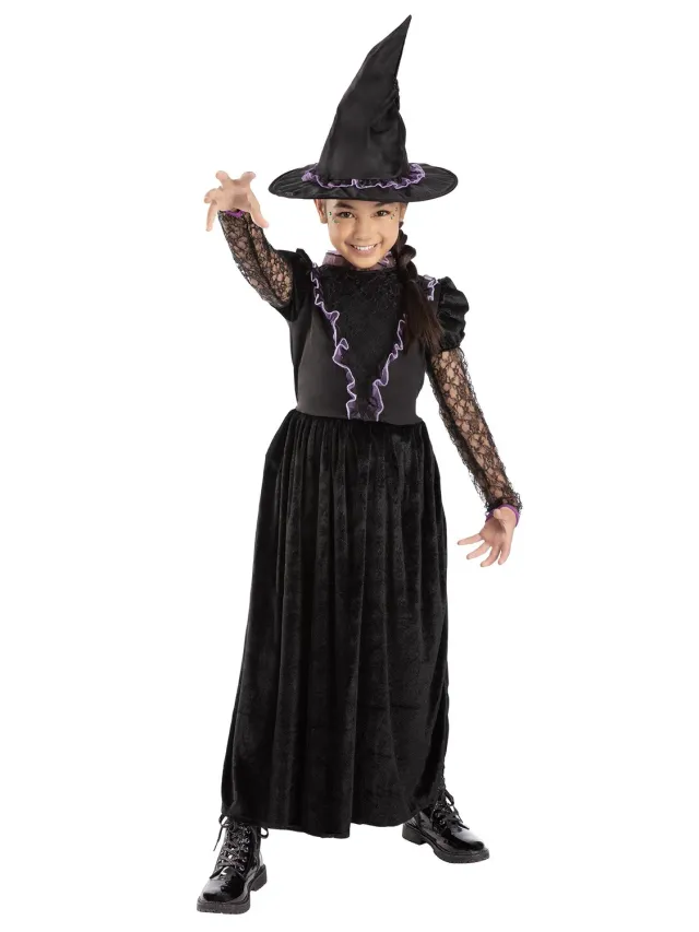 Smiffys Witch from the West costume strega bambina nero-viola
