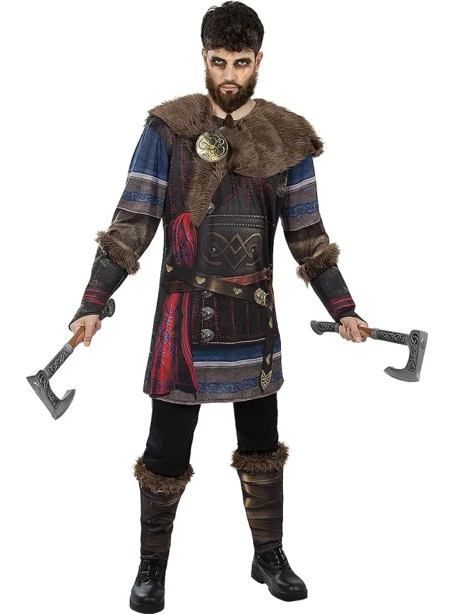 Funidelia Eivor Valhalla costume uomo S-M grigio