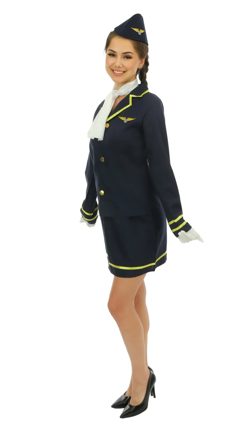 P'tit Clown Costume Hostess Volo Donna L-XL Divisa