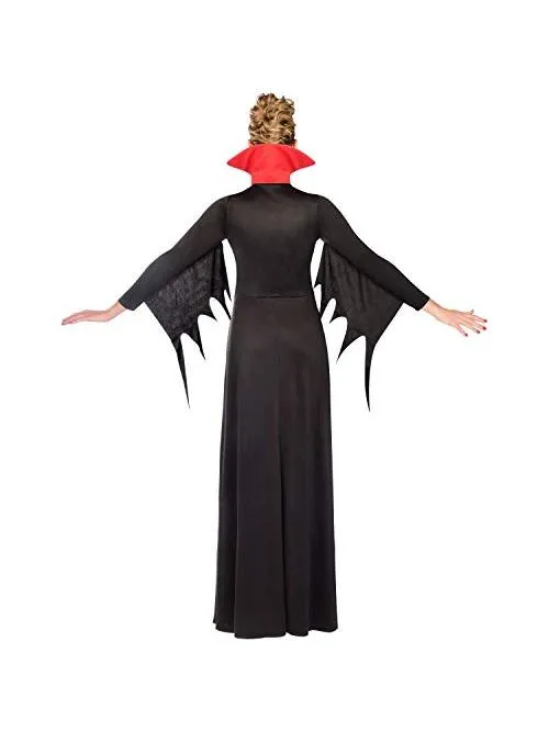 Smiffys Classic Vampire costume donna 12-14 nero rosso