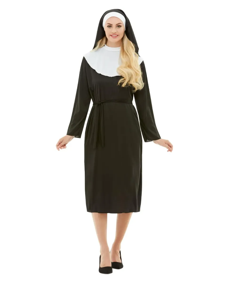 Funidelia Costume Suora Nero Adulto Carnevale Religiosa
