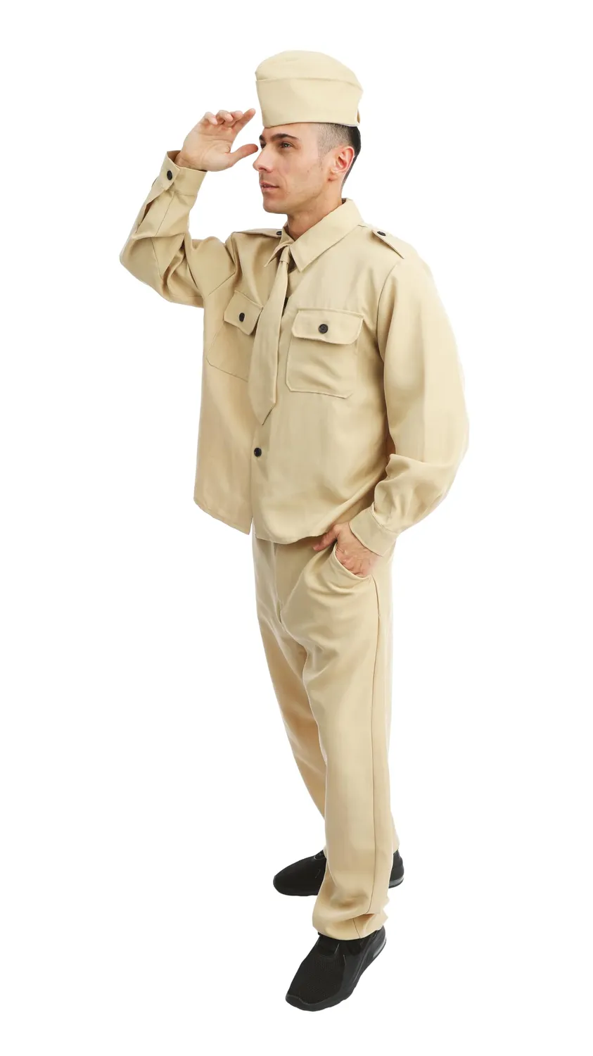 P'tit Clown costume soldato americano uomo L/XL completo