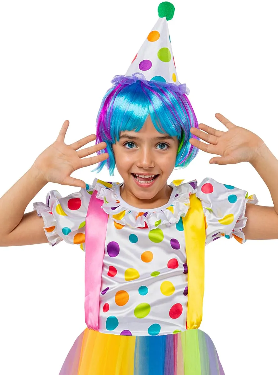 Funidelia Costume da Clown Bambina 7-9 Anni Rosso