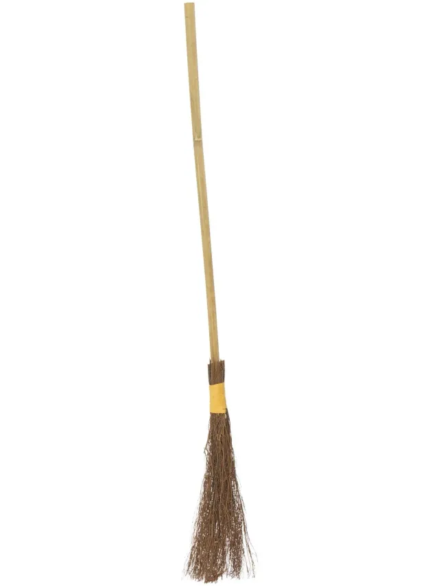 Smiffys Authentic Witch scopa strega marrone 101 cm