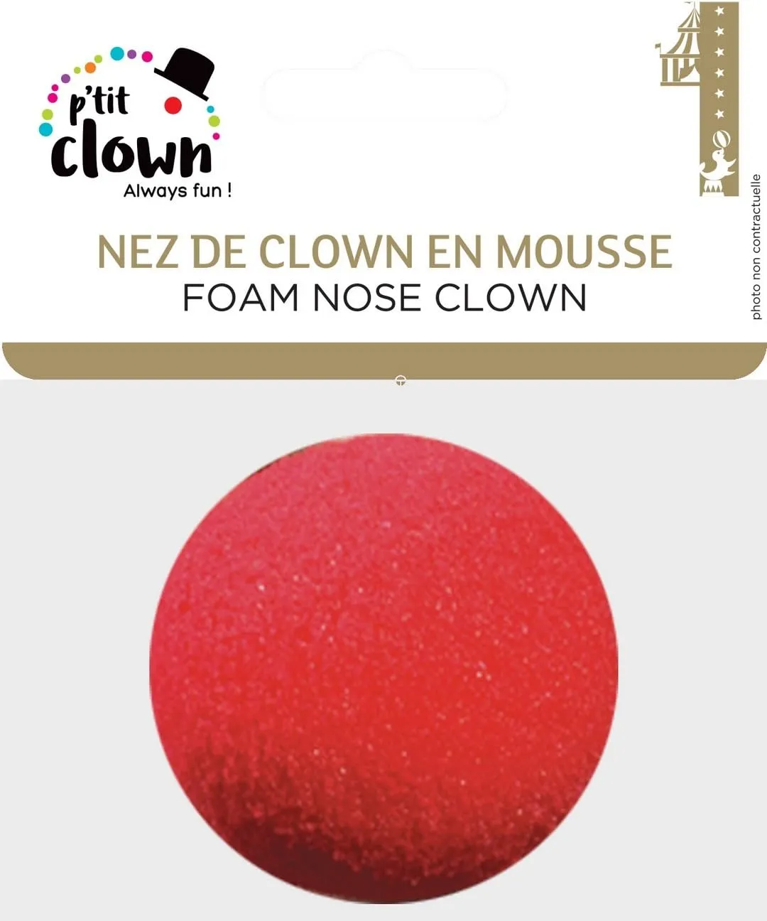 P'tit Clown Naso Pagliaccio 21700 Rosso Schiuma