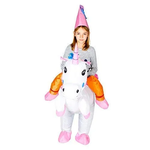 Bodysocks Unicorno costume gonfiabile bambini 5-11 anni con ventola